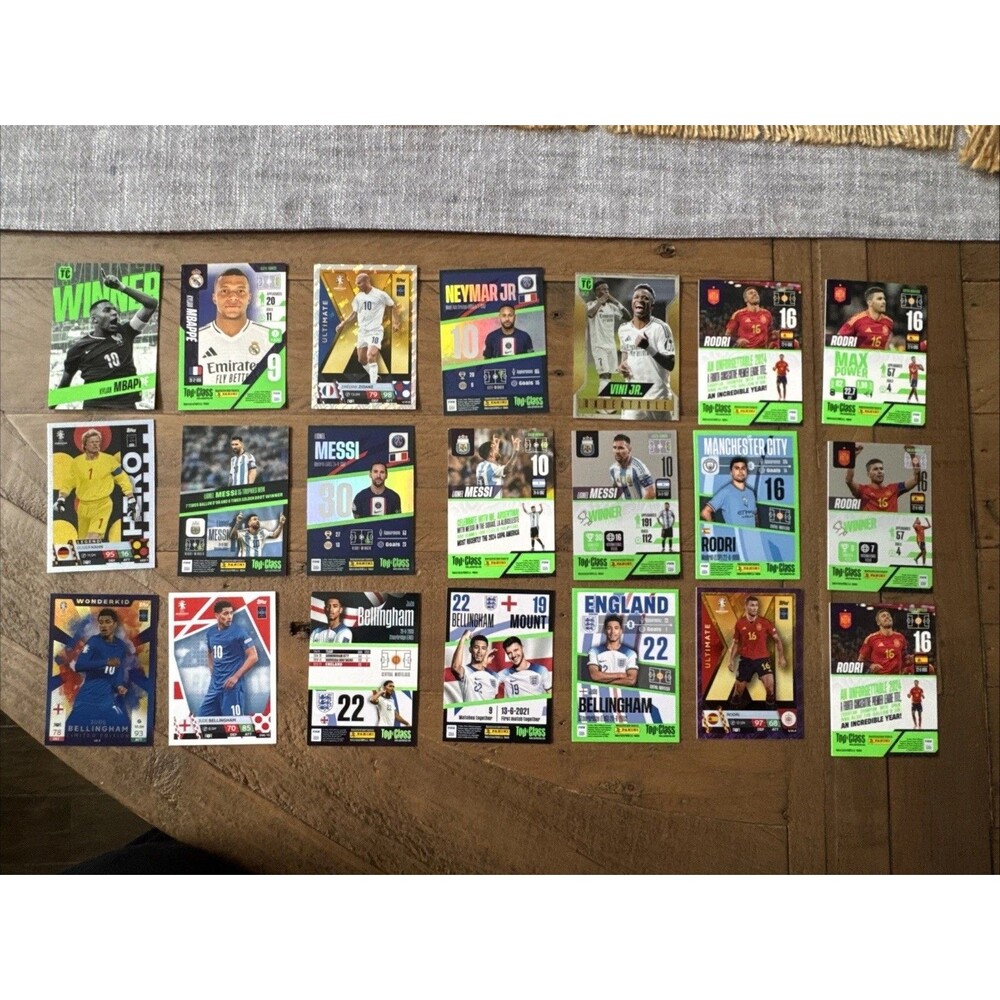 Messi Mbappe Rodri Bellingham Zidane Vini Jr Panini Topps Trading Cards ‘23-25